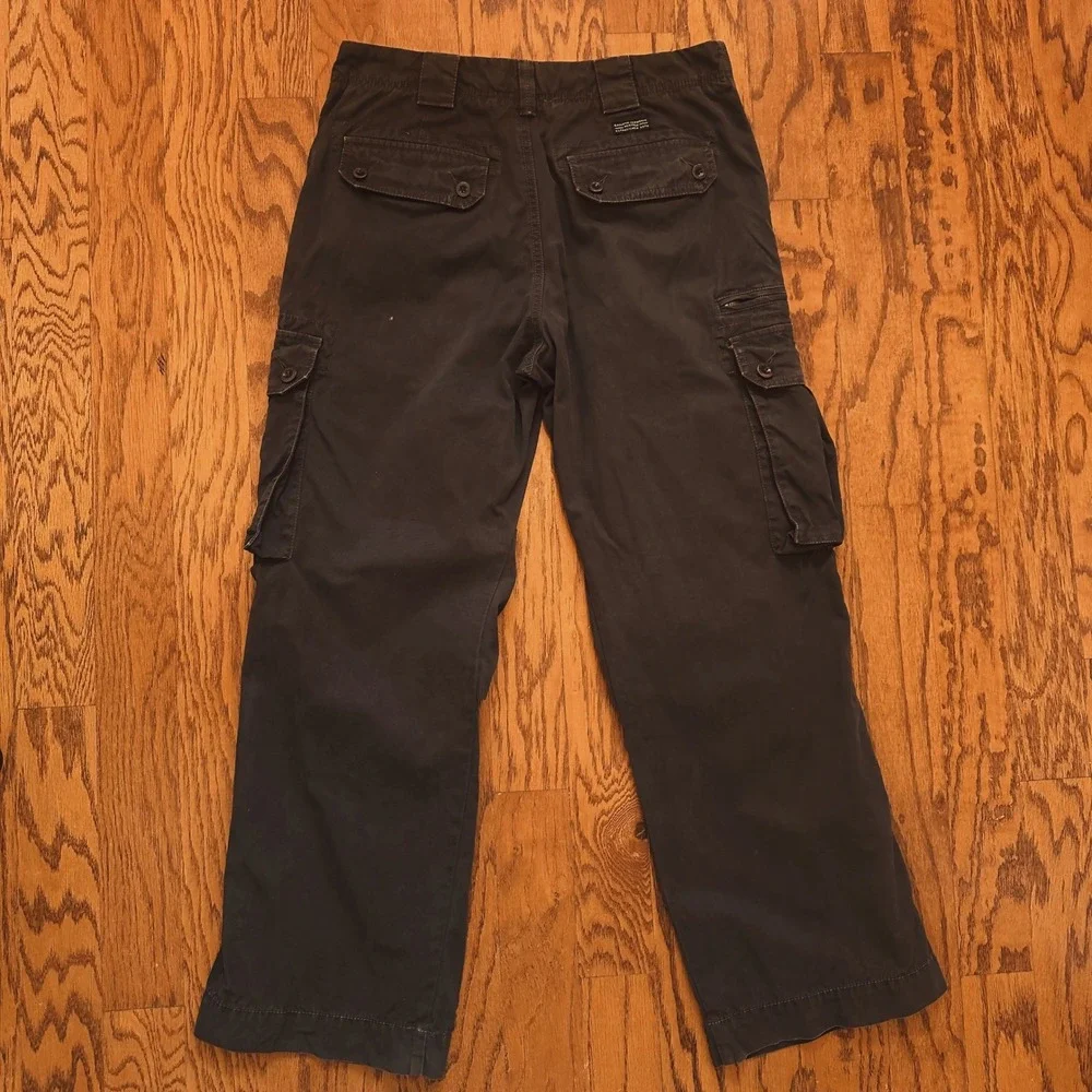 Banana Republic Heritage‎ Cargo Pants 30x30 Olive Brown Y2K Military Utility
